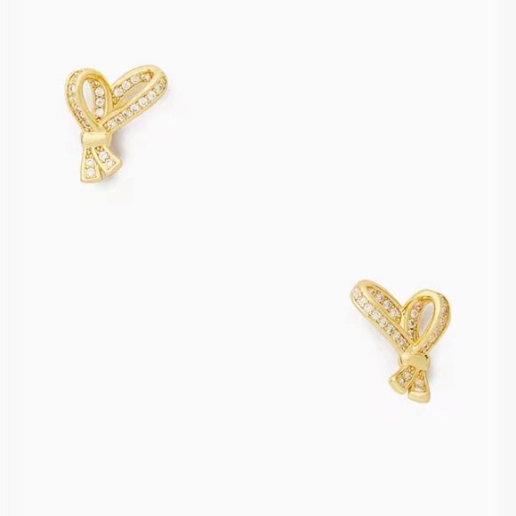 NWT Kate Spade All Tied Up Pave Studs - Picture 1 of 5